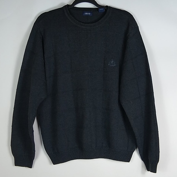 IZOD Men's Cotton Crew Neck Pullover Sweater - Picture 1 of 8